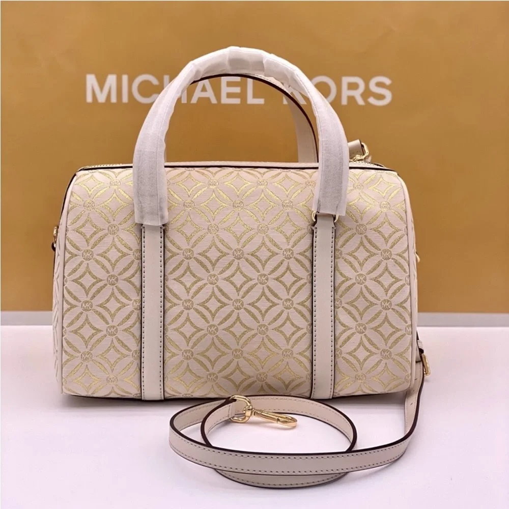 MICHAEL KORS JST TRAVEL MEDIUM DUFFLE SATCHEL CROSSBODY BAG - Picture 5 of 9